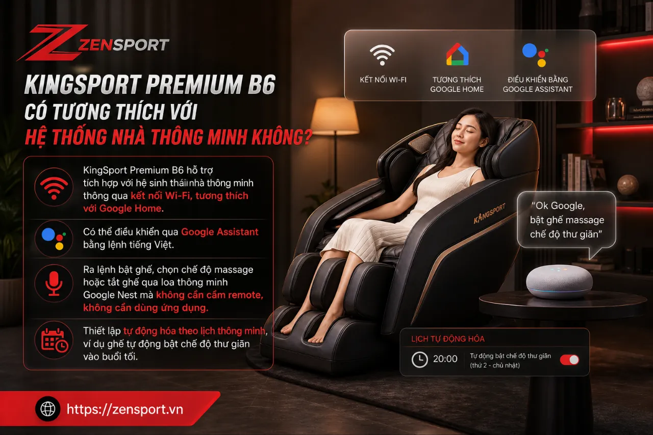 KingSport Premium B6 Có Tương Thích Với Hệ Thống Nhà Thông Minh Không?