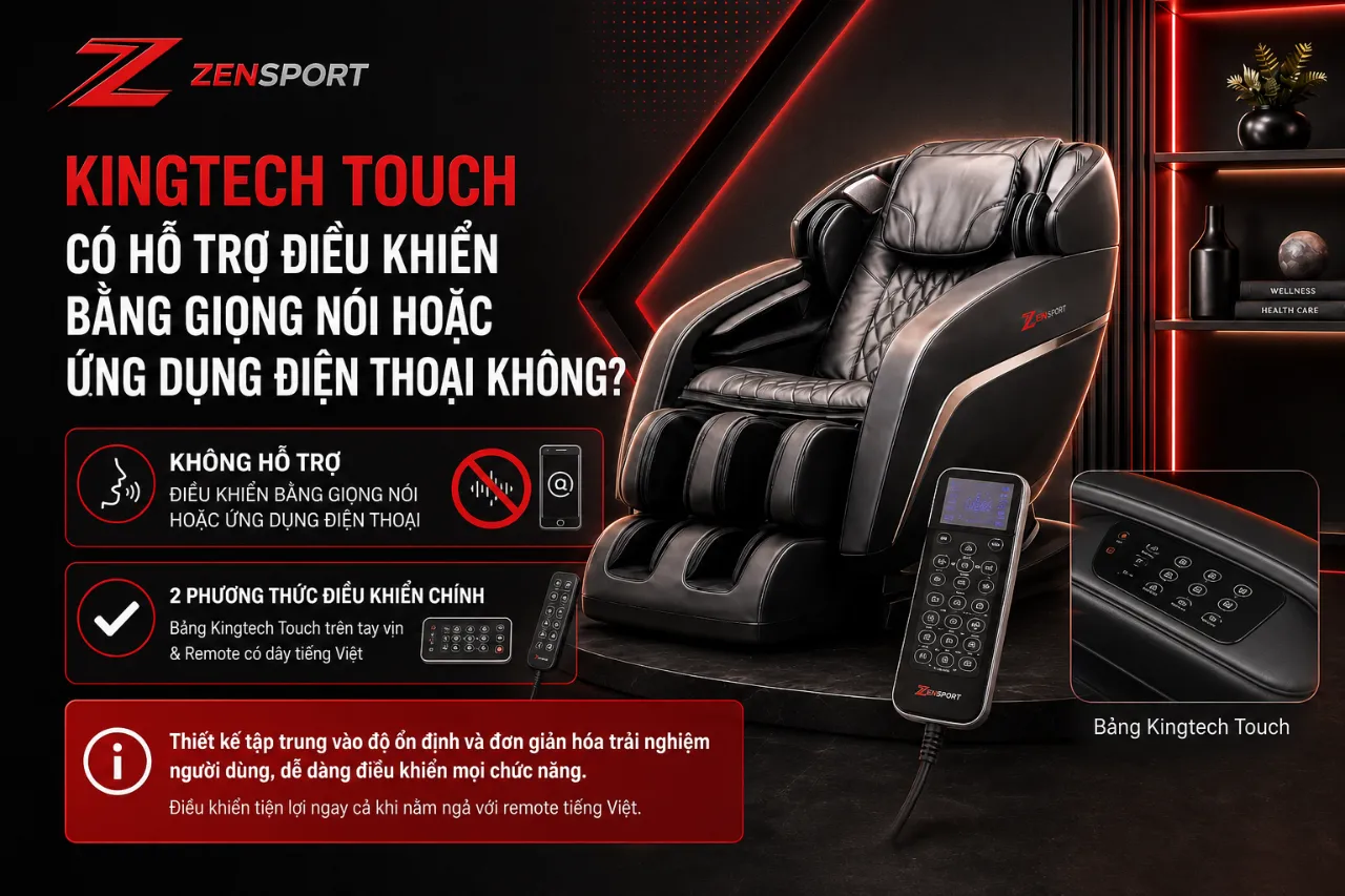 Kingtech Touch Có Hỗ Trợ Điều Khiển Bằng Giọng Nói Hoặc Ứng Dụng Điện Thoại Không?
