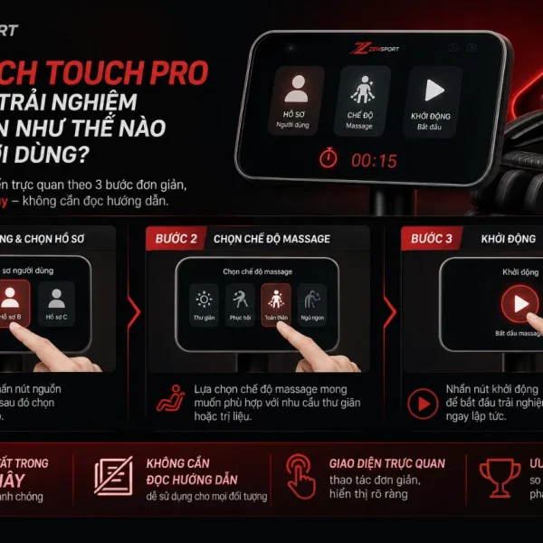 Ghế Massage Kingsport Deluxe G17: Kingtech Touch Pro, KingSonic