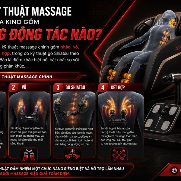 Kỹ Thuật Massage Của Kino Gồm Những Động Tác Nào?