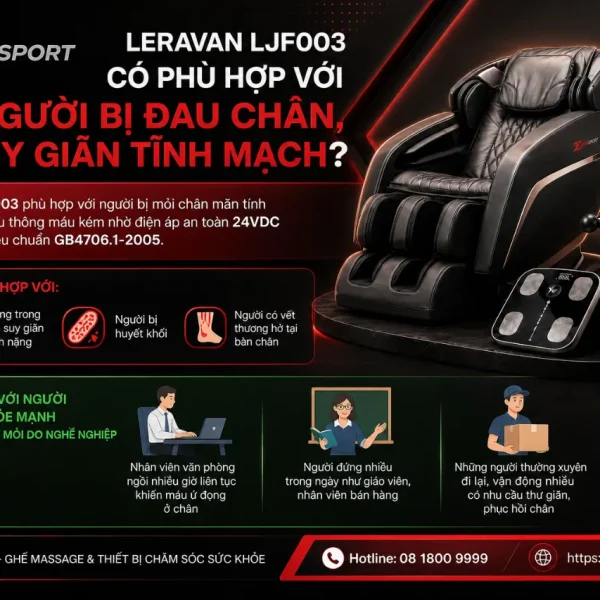 Máy massage chân Xiaomi Leravan LJF003: 2 đầu lăn, chườm nóng Carbon