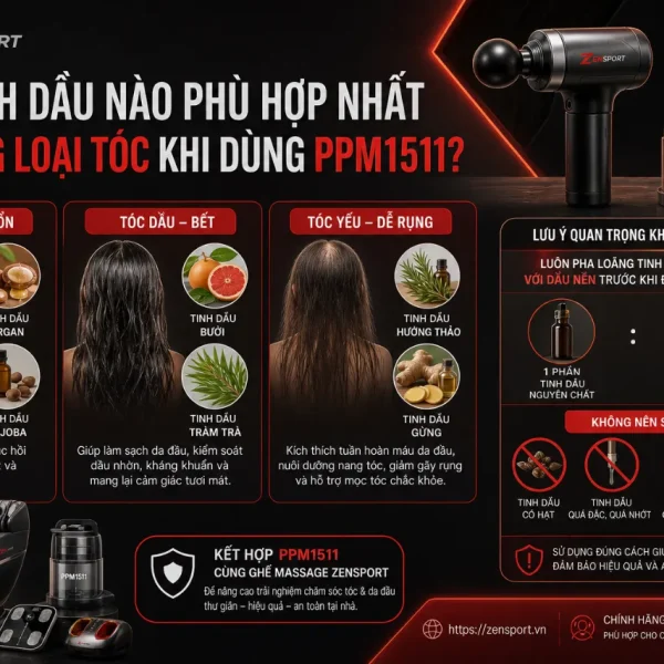 Máy massage đầu Philips PPM1511: Rung 2400 lần/phút, phun tinh dầu