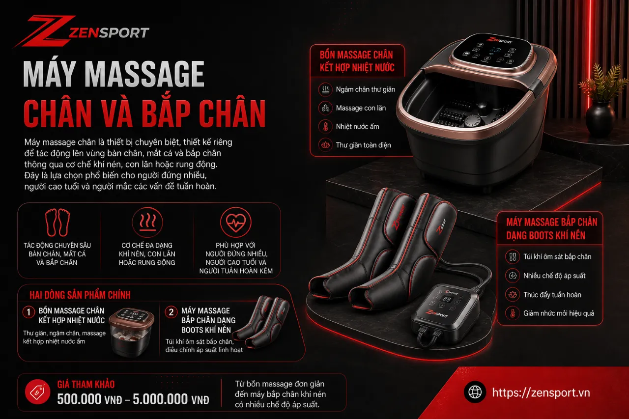 Máy massage chân và bắp chân