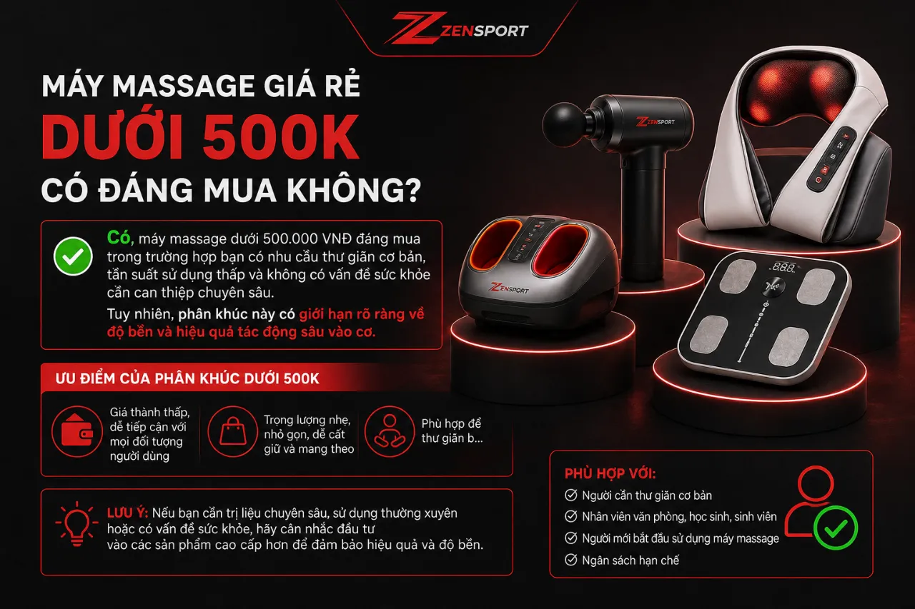 Máy massage giá rẻ dưới 500K có đáng mua không?