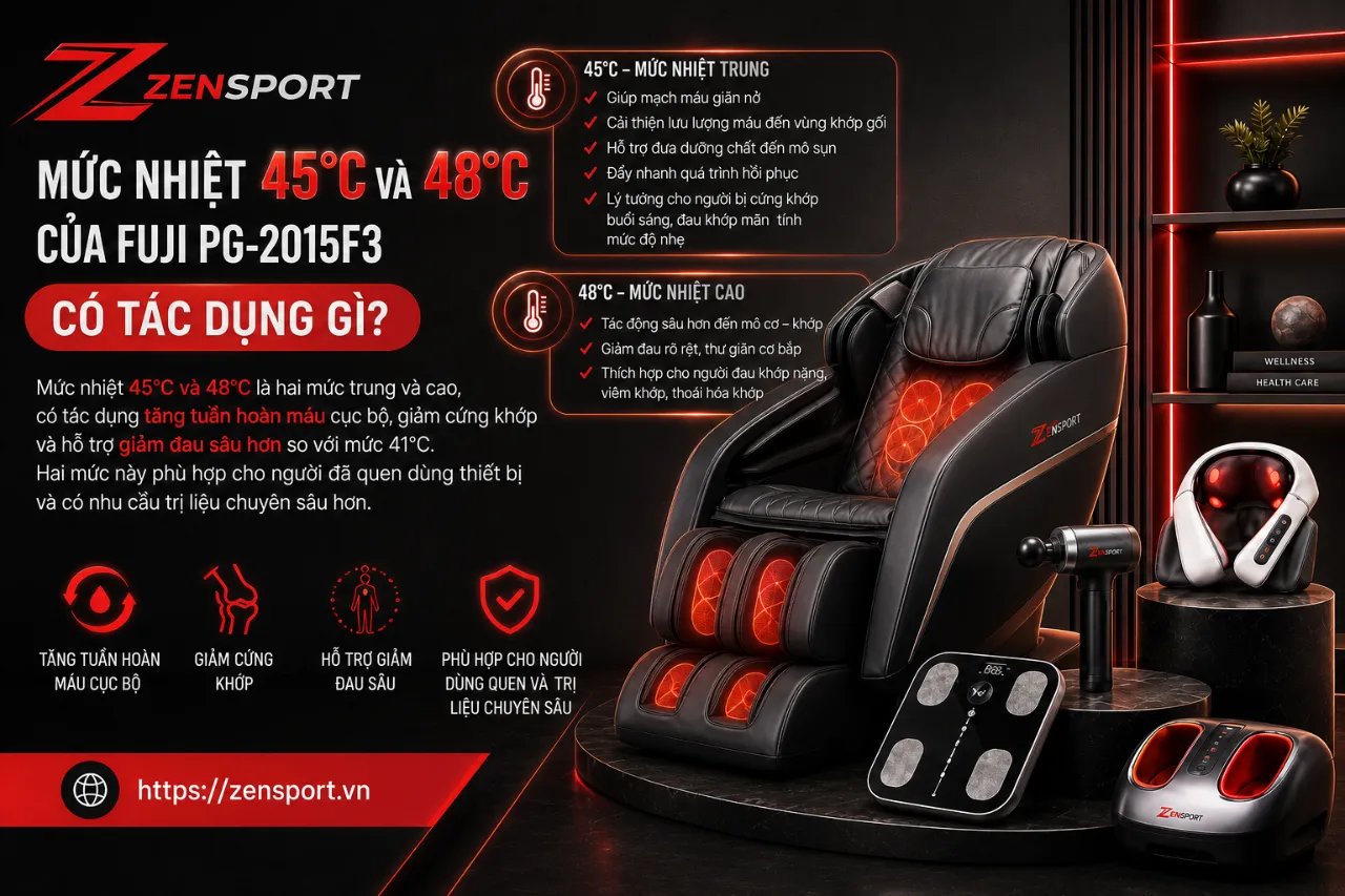 Mức Nhiệt 45°C Và 48°C Của Fuji PG-2015F3 Có Tác Dụng Gì?