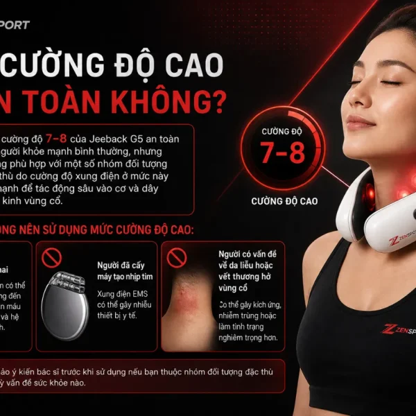 Máy massage cổ Xiaomi Jeeback G5: 4 chế độ, 8 cường độ