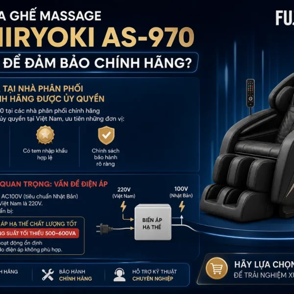 Ghế Massage Fujiiryoki Cyber Relax AS-970: 734 Kiểu Massage