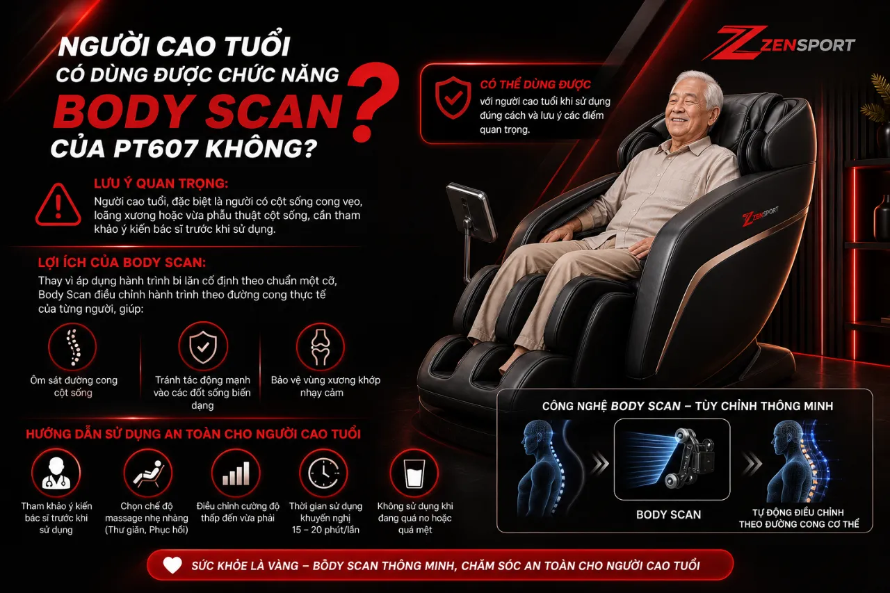 Người Cao Tuổi Có Dùng Được Chức Năng Body Scan Của PT607 Không?