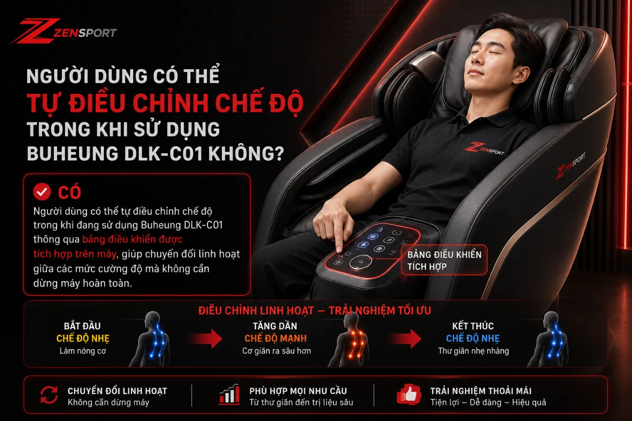 Người dùng có thể tự điều chỉnh chế độ trong khi sử dụng Buheung DLK-C01 không?