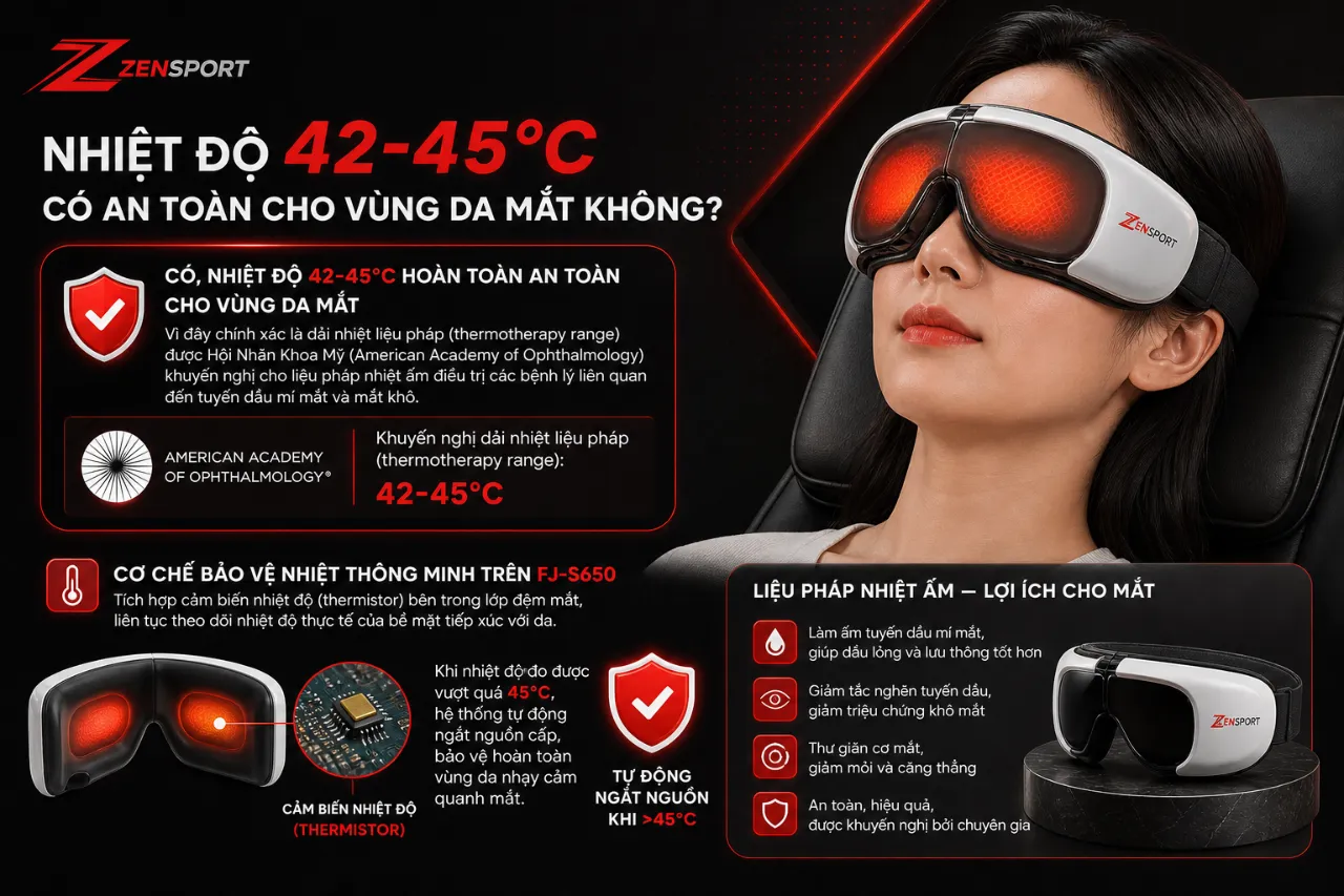Nhiệt Độ 42-45°C Có An Toàn Cho Vùng Da Mắt Không?