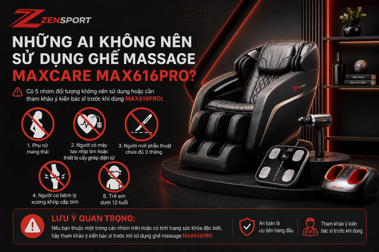 Những Ai Không Nên Sử Dụng Ghế Massage Maxcare MAX616PRO?