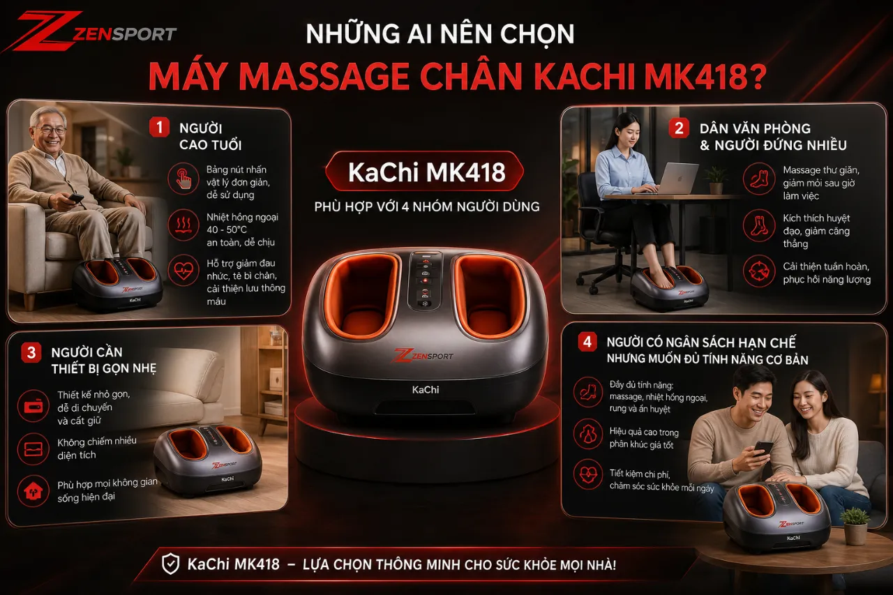 Những ai nên chọn máy massage chân KaChi MK418?
