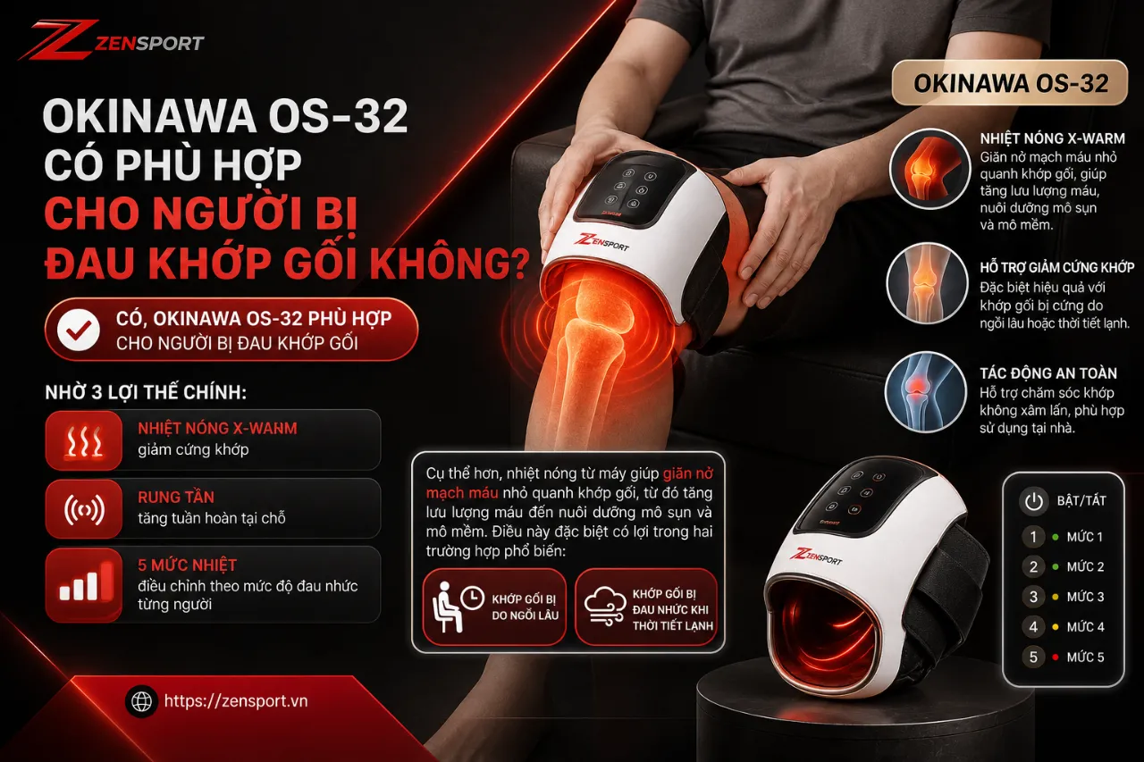 Okinawa OS-32 Có Phù Hợp Cho Người Bị Đau Khớp Gối Không?