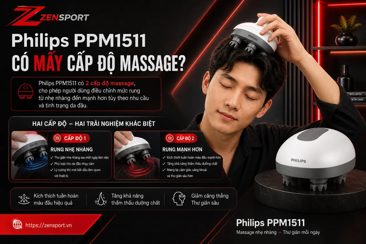Philips PPM1511 Có Mấy Cấp Độ Massage?