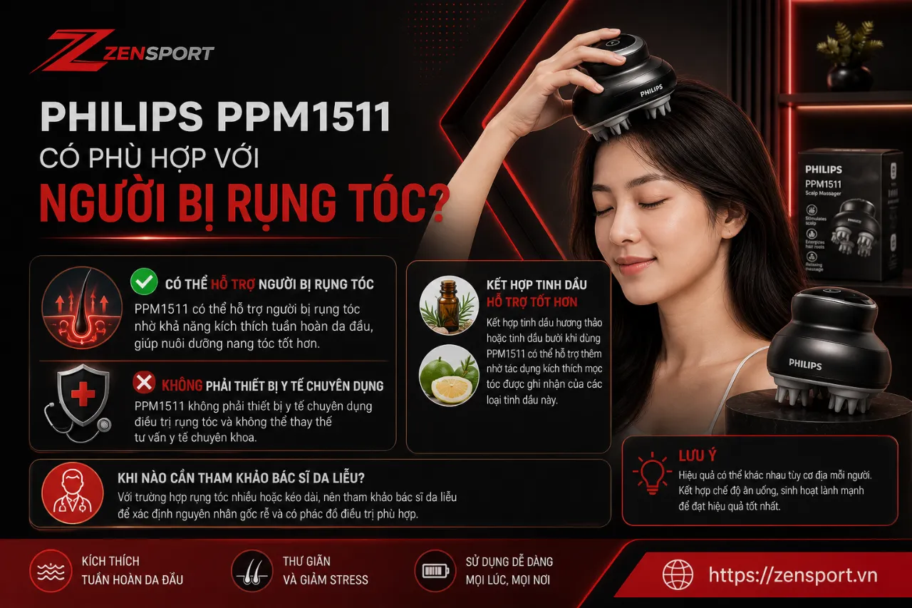 Philips PPM1511 Có Phù Hợp Với Người Bị Rụng Tóc Không?