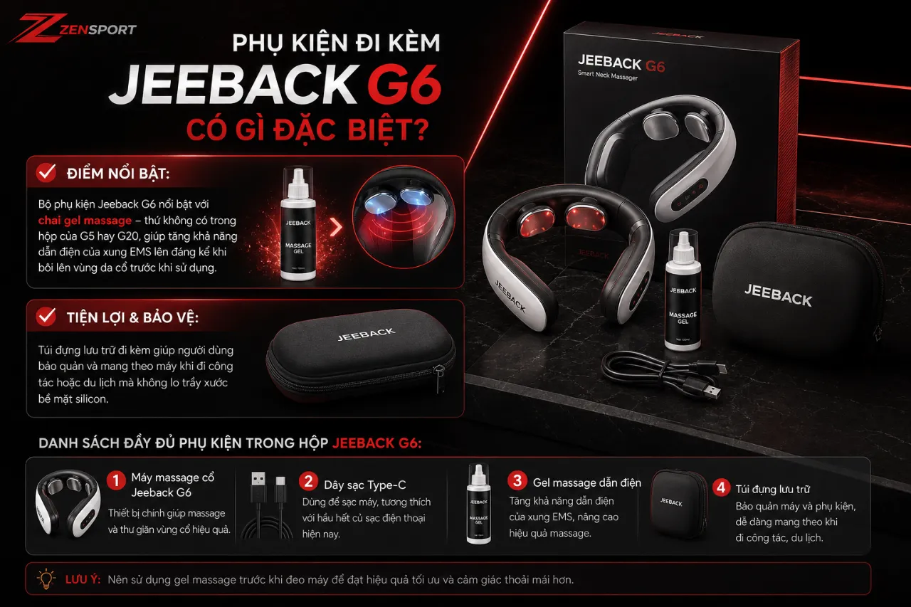 Phụ kiện đi kèm Jeeback G6 có gì đặc biệt?