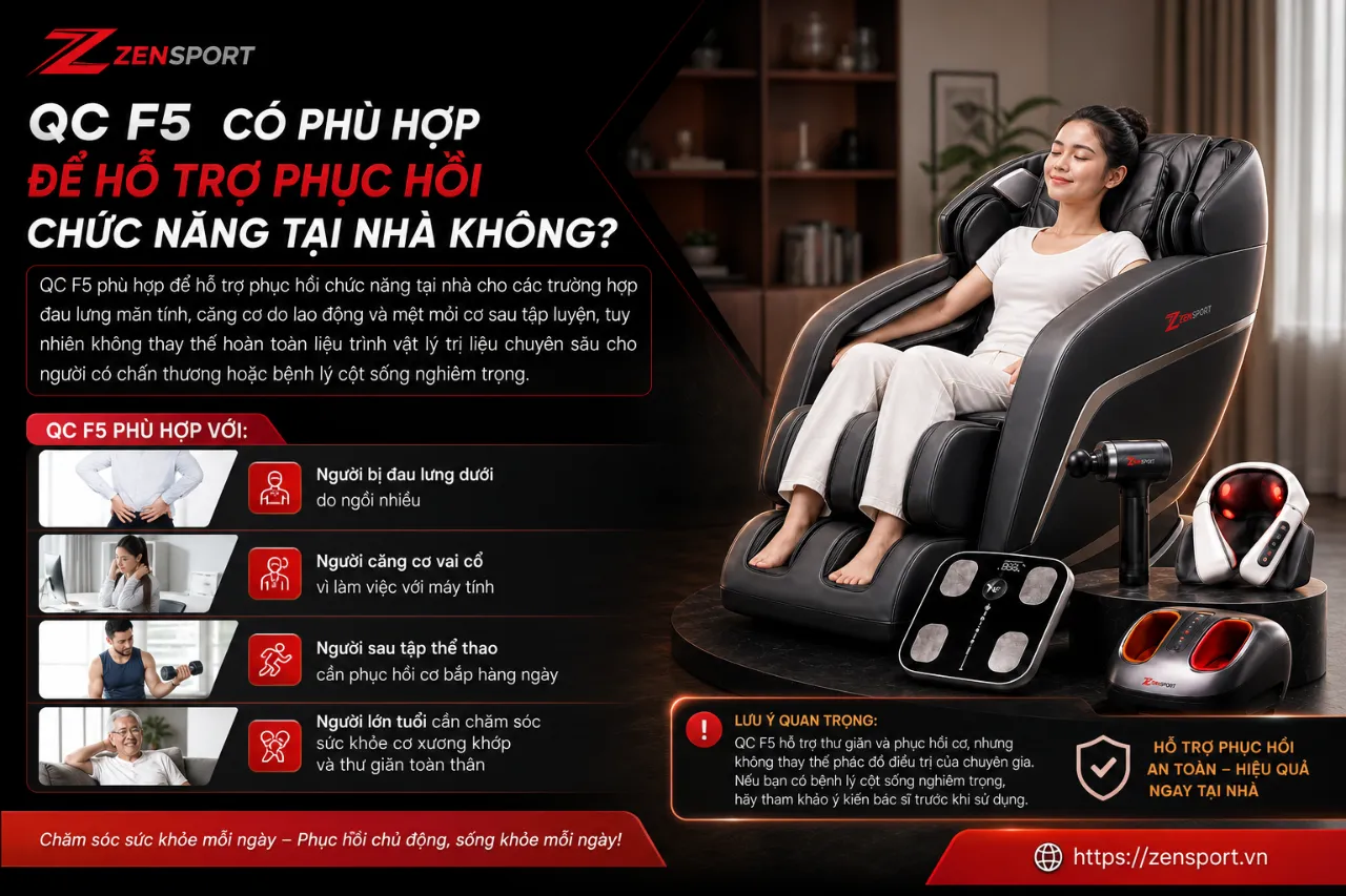 QC F5 Có Phù Hợp Để Hỗ Trợ Phục Hồi Chức Năng Tại Nhà Không?