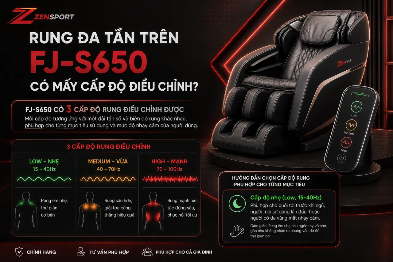 Rung Đa Tần Trên FJ-S650 Có Mấy Cấp Độ Điều Chỉnh?