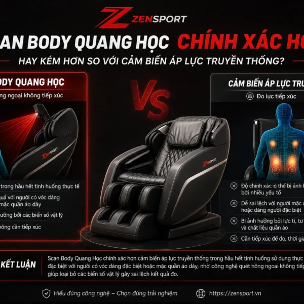 Ghế Massage Toshiko T68: Con Lăn 4D, Scan Body Quang Học