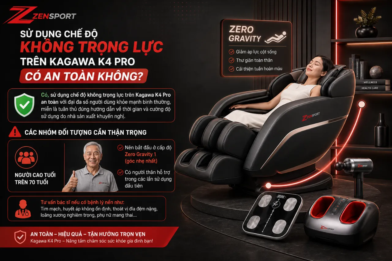 Sử Dụng Chế Độ Không Trọng Lực Trên Kagawa K4 Pro Có An Toàn Không?