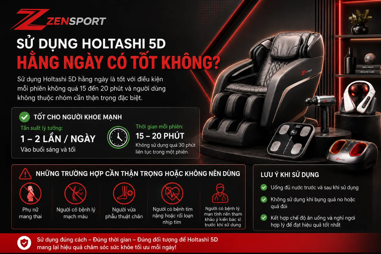 Sử Dụng Holtashi 5D Hằng Ngày Có Tốt Không?