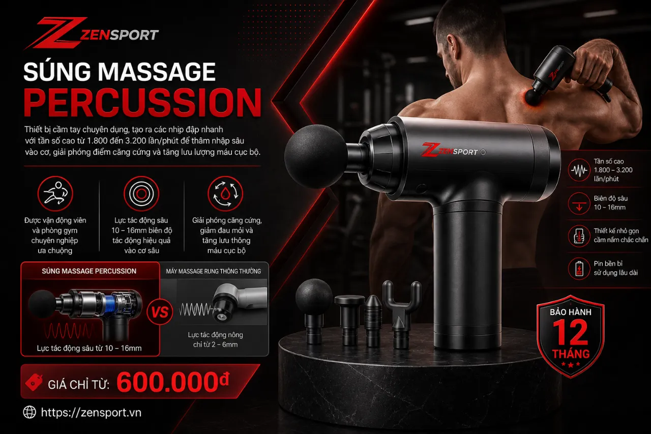 Súng massage percussion