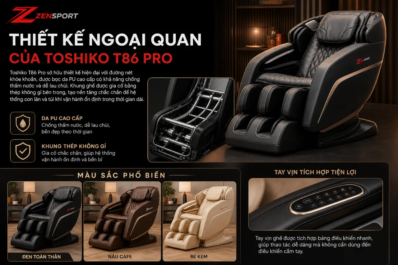 Thiết Kế Ngoại Quan Của Toshiko T86 Pro