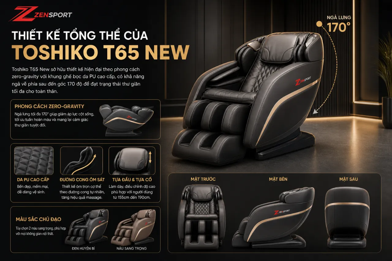 Thiết Kế Tổng Thể Của Toshiko T65 New