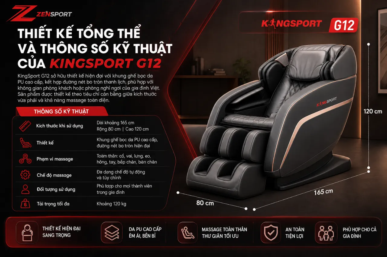 Thiết Kế Tổng Thể Và Thông Số Kỹ Thuật Của KingSport G12