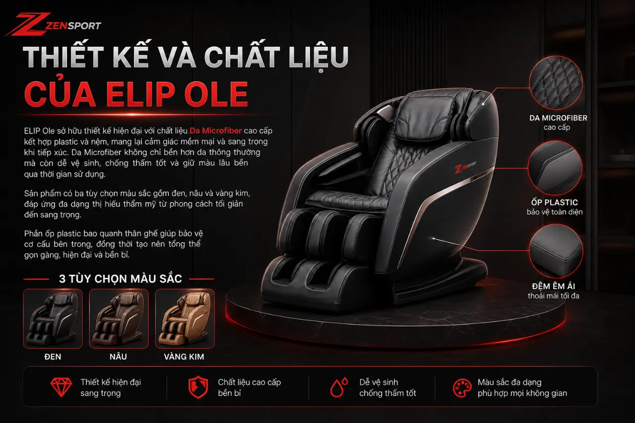 Thiết Kế Và Chất Liệu Của ELIP Ole