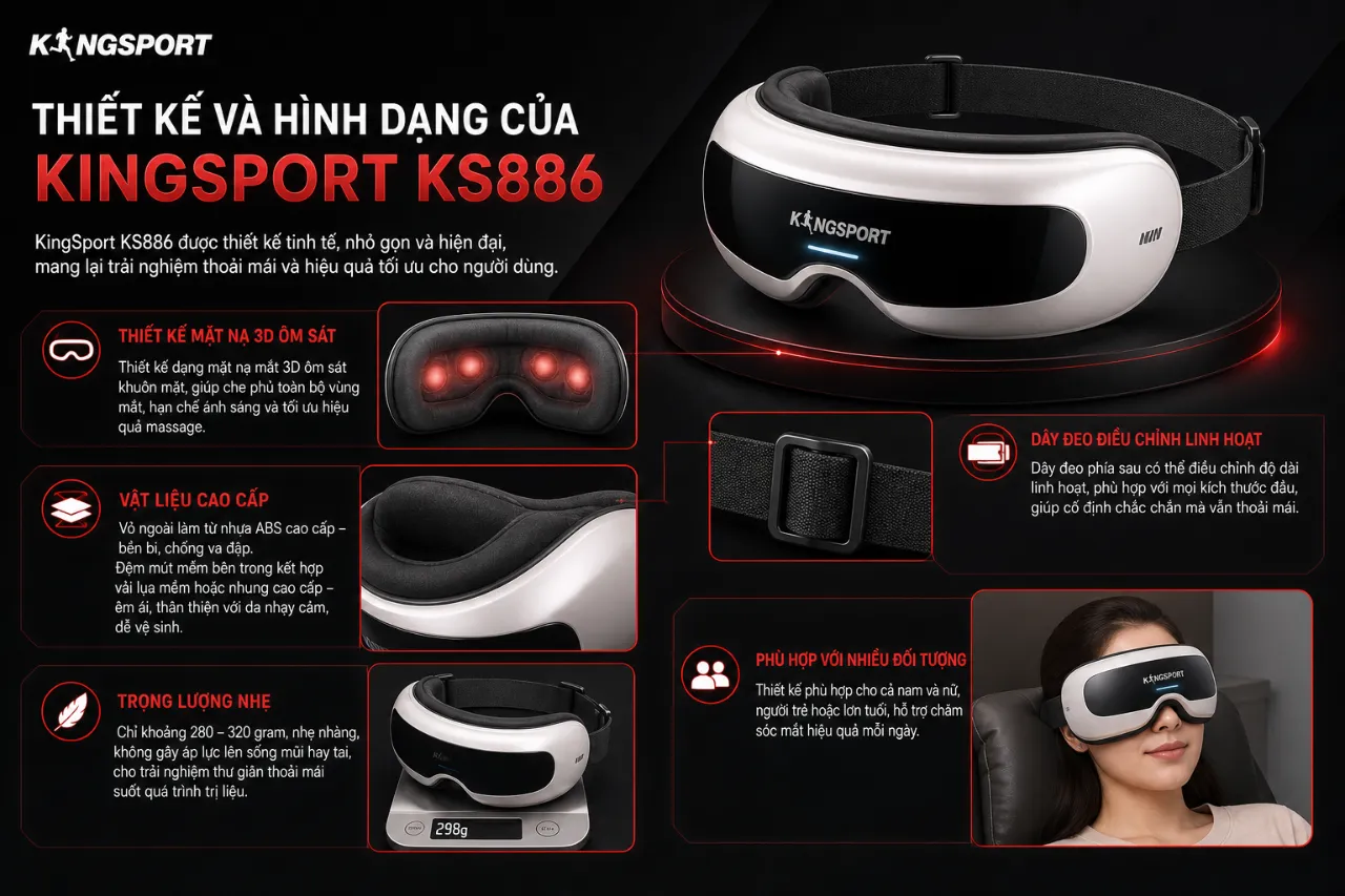 Thiết Kế Và Hình Dạng Của KingSport KS886