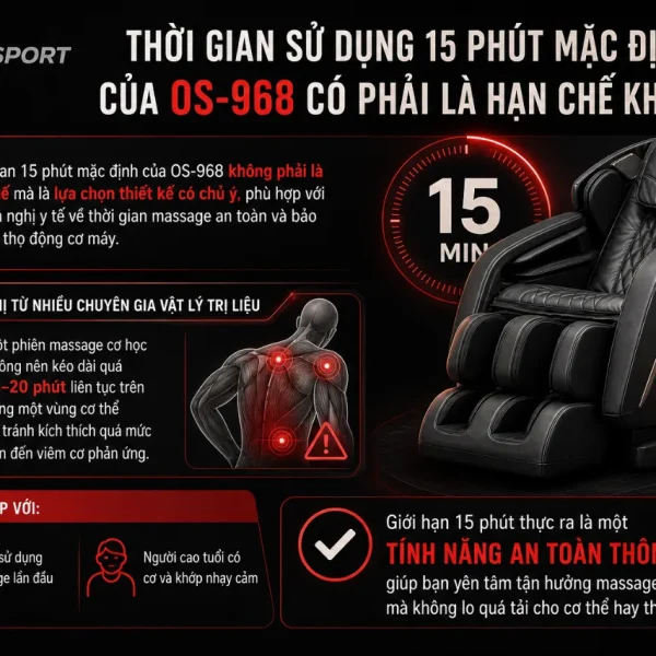 Ghế Massage Okasa OS-968: Zero Gravity, 24 Túi Khí Toàn Thân