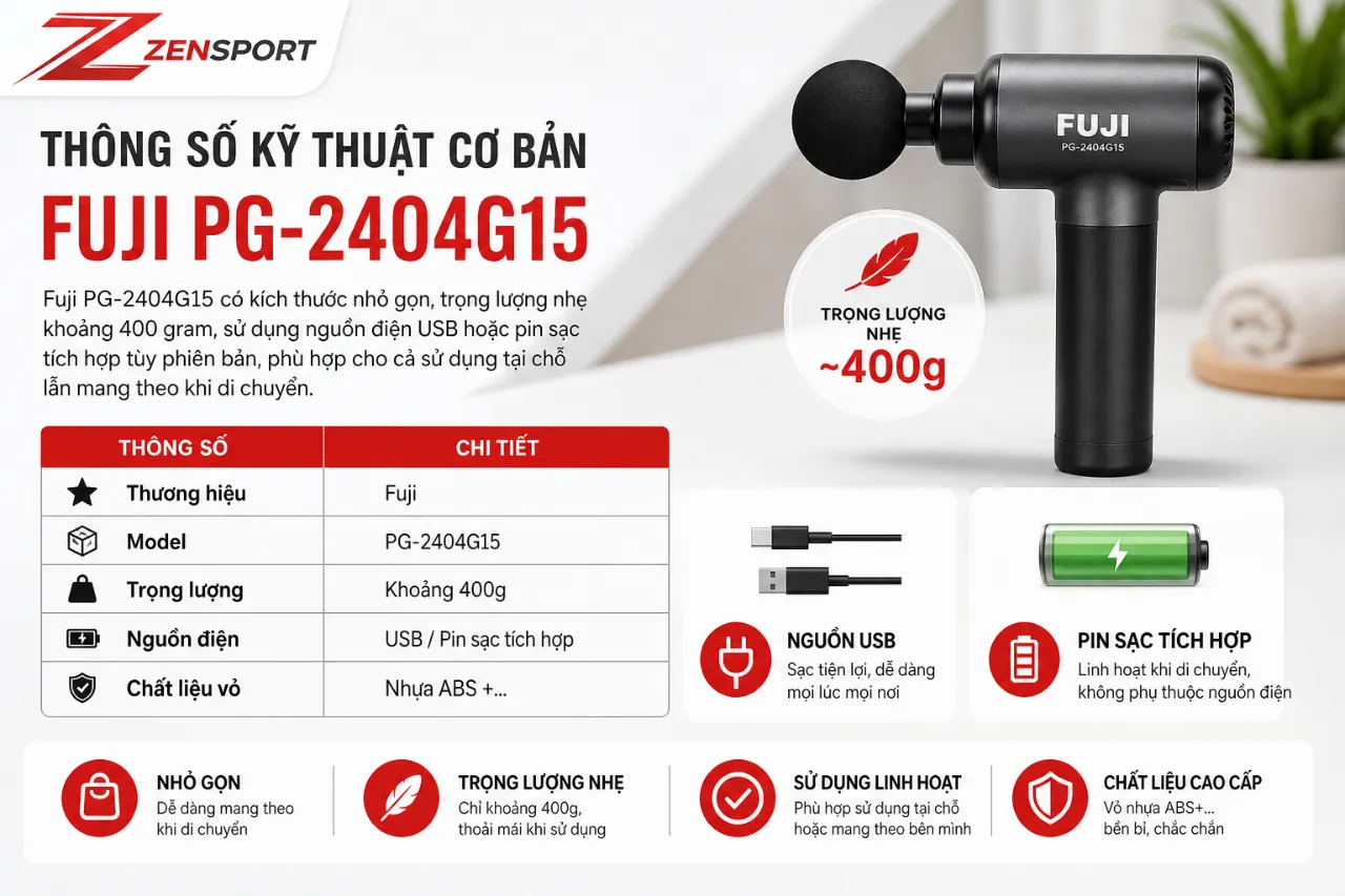 Máy massage mắt Fuji PG-2404G15: túi khí 3D, sưởi ấm và rung