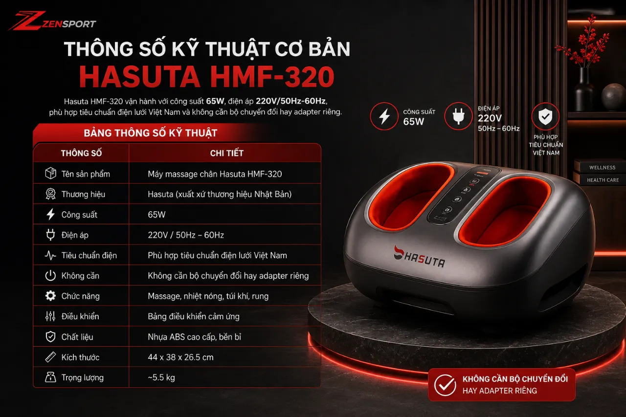 Thông số kỹ thuật cơ bản của Hasuta HMF-320