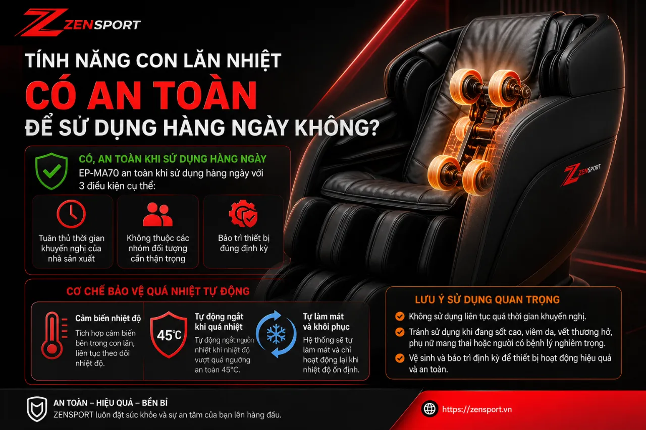 Tính Năng Con Lăn Nhiệt Có An Toàn Để Sử Dụng Hàng Ngày Không?