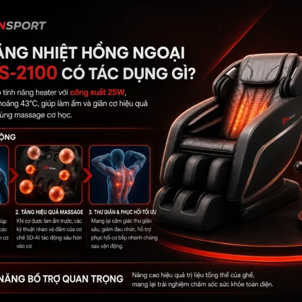 Ghế Massage Fujiiryoki AS-2100: 5D-AI, 35 Chế Độ Massage