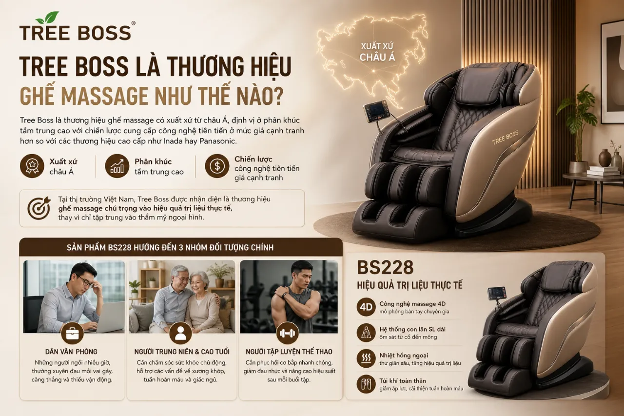 Tree Boss Là Thương Hiệu Ghế Massage Như Thế Nào?