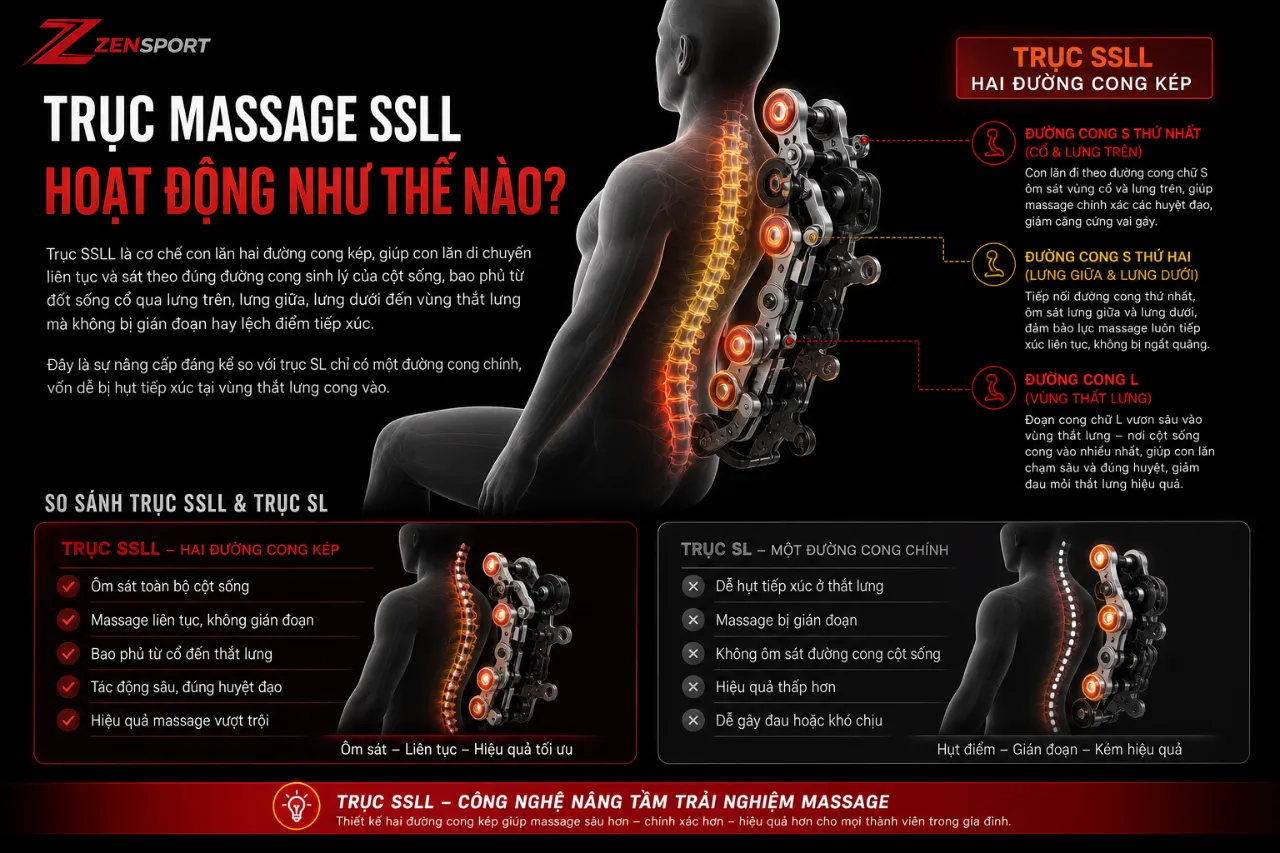 Trục Massage SSLL Hoạt Động Như Thế Nào?