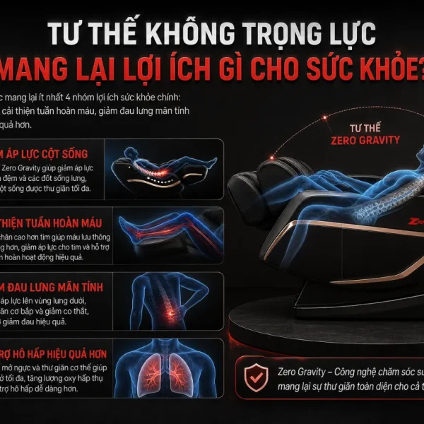 Ghế Massage Queen Crown QC T1 Nhỏ Gọn, Không Trọng Lực