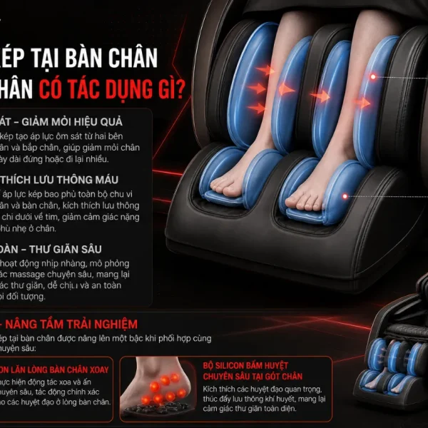 Ghế Massage ELIP I4 Với Túi Khí Kép, Nhiệt Hồng Ngoại