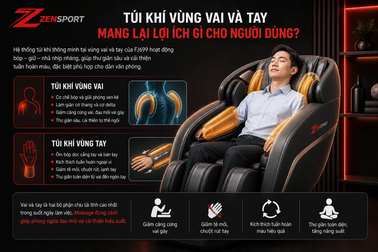 Túi Khí Vùng Vai Và Tay Mang Lại Lợi Ích Gì Cho Người Dùng?