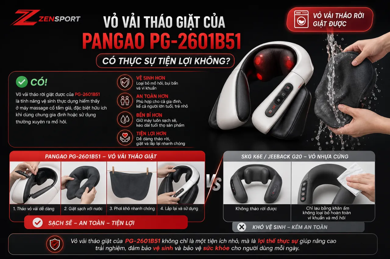 Vỏ vải tháo giặt của Pangao PG-2601B51 có thực sự tiện lợi không?