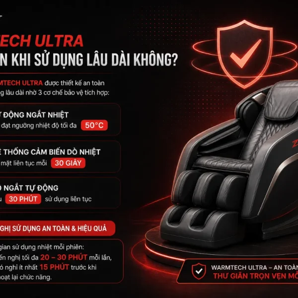Ghế Massage Kingsport Luxury B5: Legtech 4-in-1, Warmtech Ultra