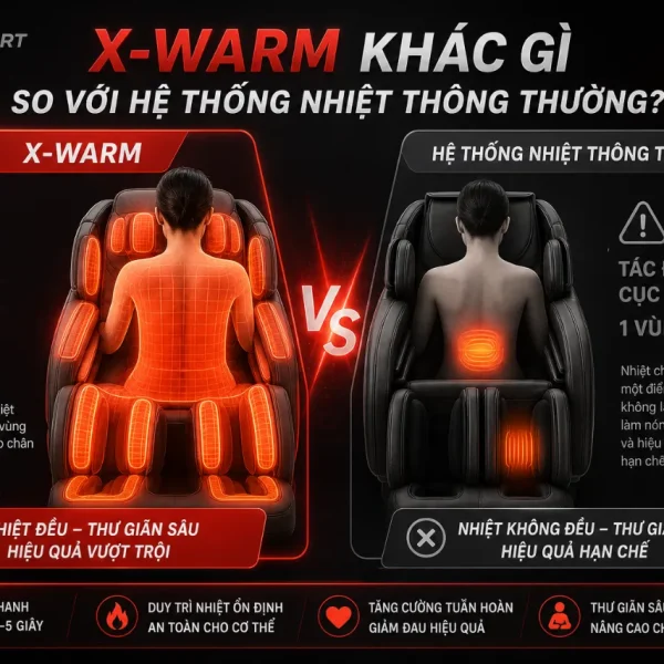 Máy massage đầu gối Okinawa OS-63: Công nghệ X-warm, 4 đầu rung