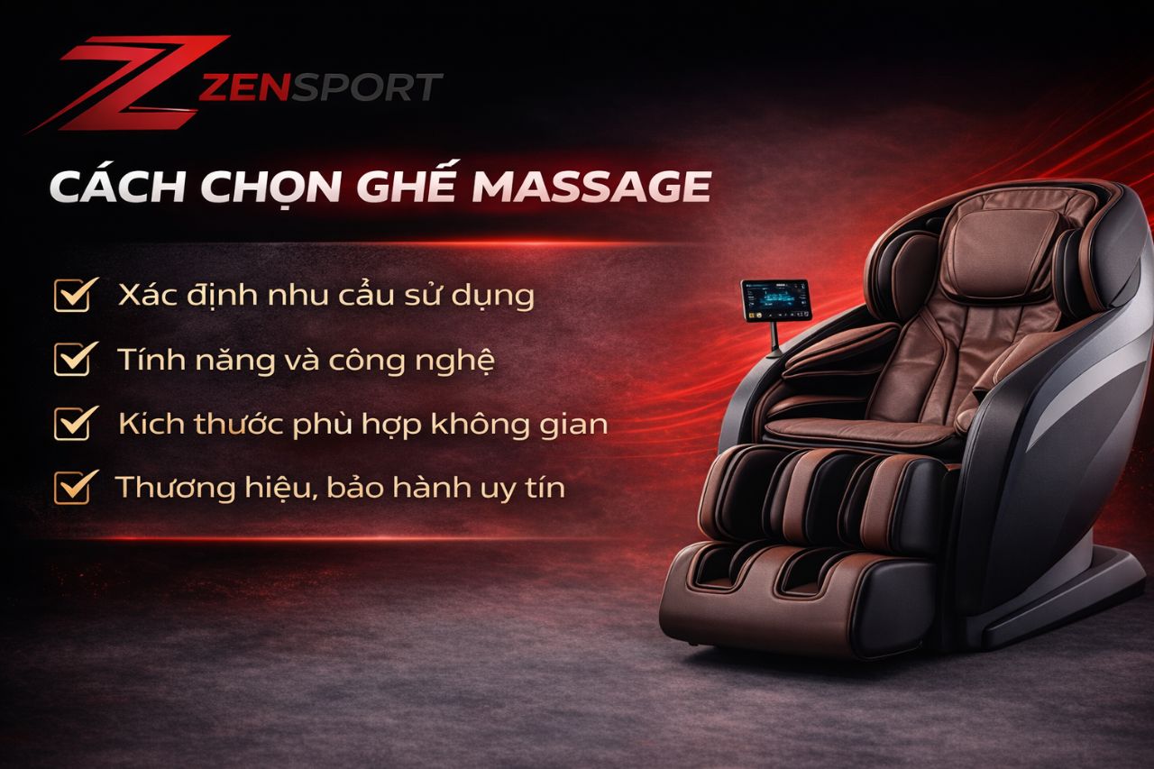 Cách chọn ghế massage theo nhu cầu ra sao?