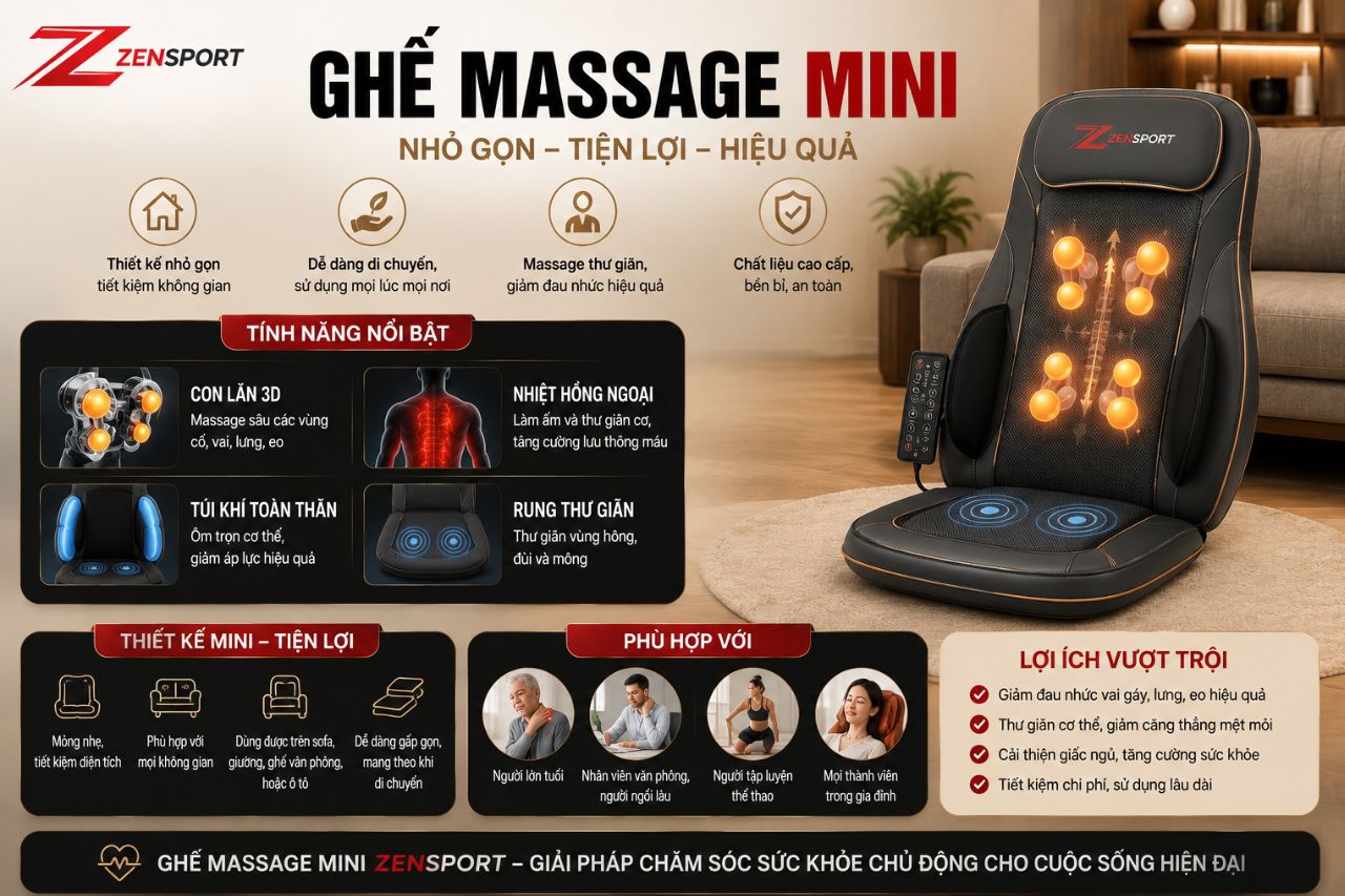 Ghế massage mini là gì?