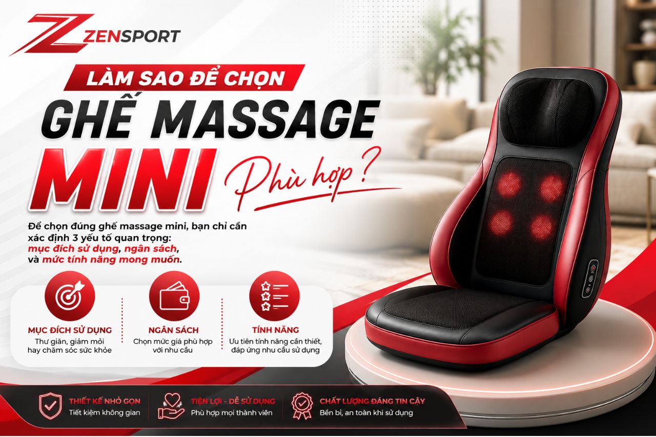 Làm sao để chọn ghế massage mini phù hợp?