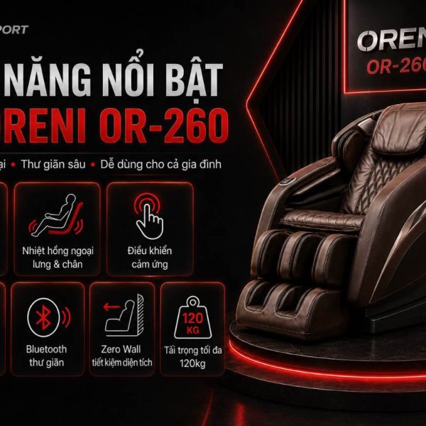 Oreni OR-260 có những tính năng nào khác ngoài con lăn và túi khí?
