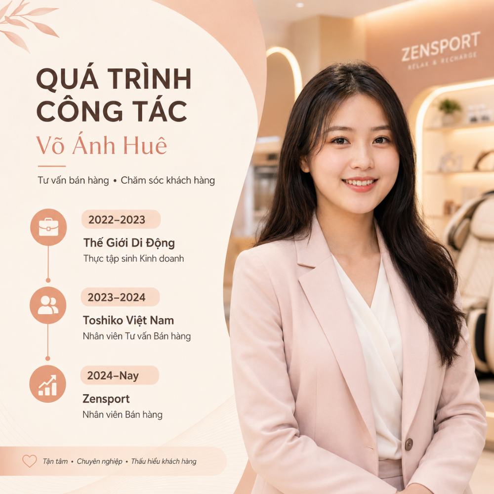 Quá Trình Công Tác Và Kinh Nghiệm Bán Hàng