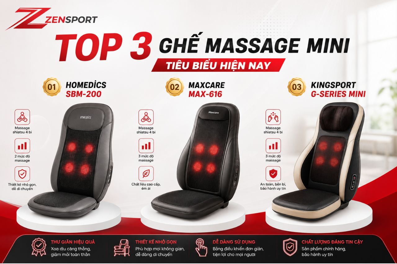 Top ghế massage mini tốt nhất hiện nay là gì?